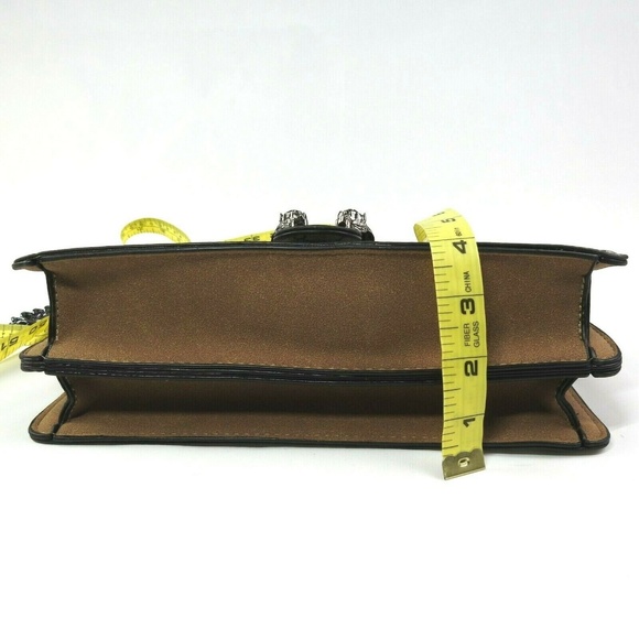 Suede Canvas Chain Shoulder Bag - Picture 5 of 8